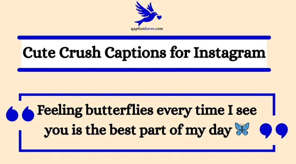 Cute Crush Captions for Instagram