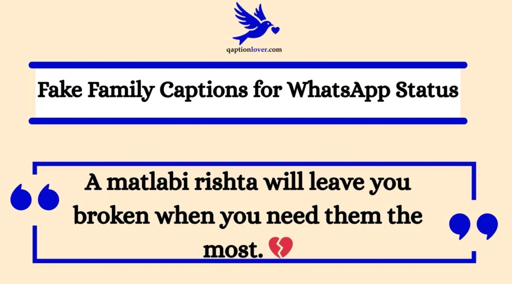 Fake Family Captions for WhatsApp Status