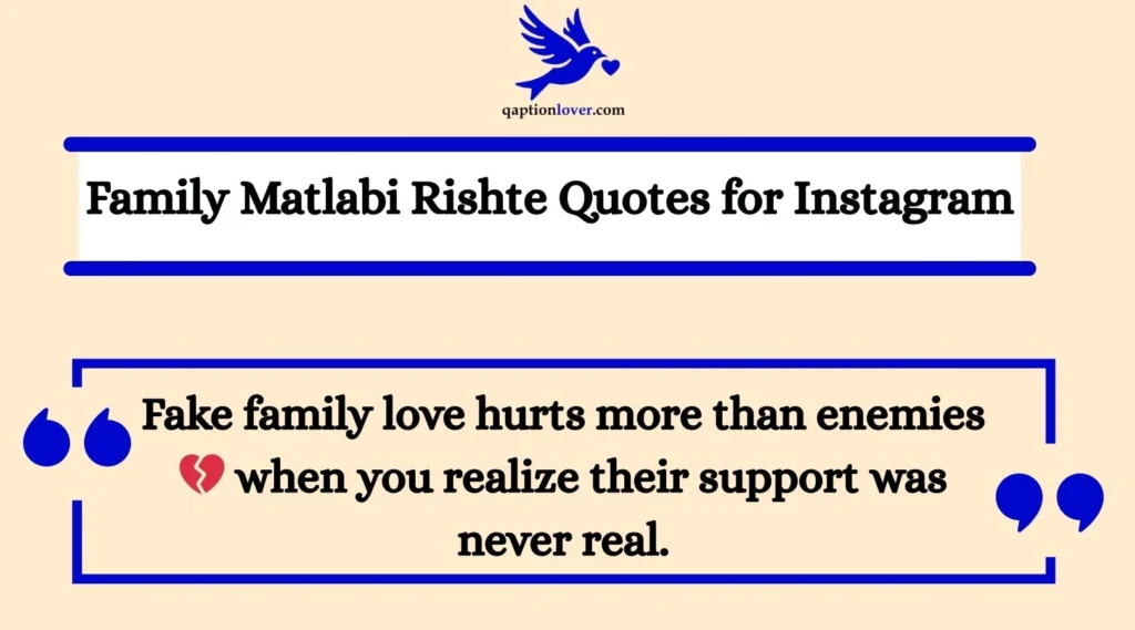 Family Matlabi Rishte Quotes for Instagram