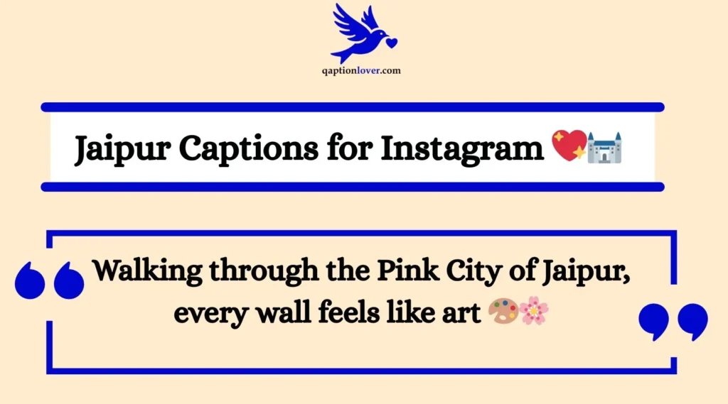 Jaipur Captions for Instagram