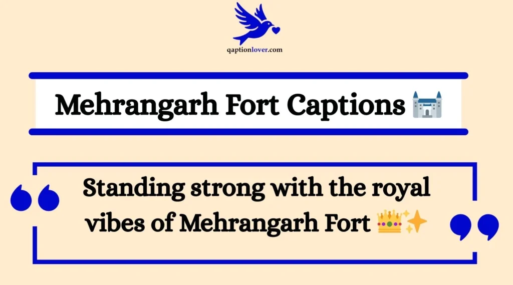 Mehrangarh Fort Captions