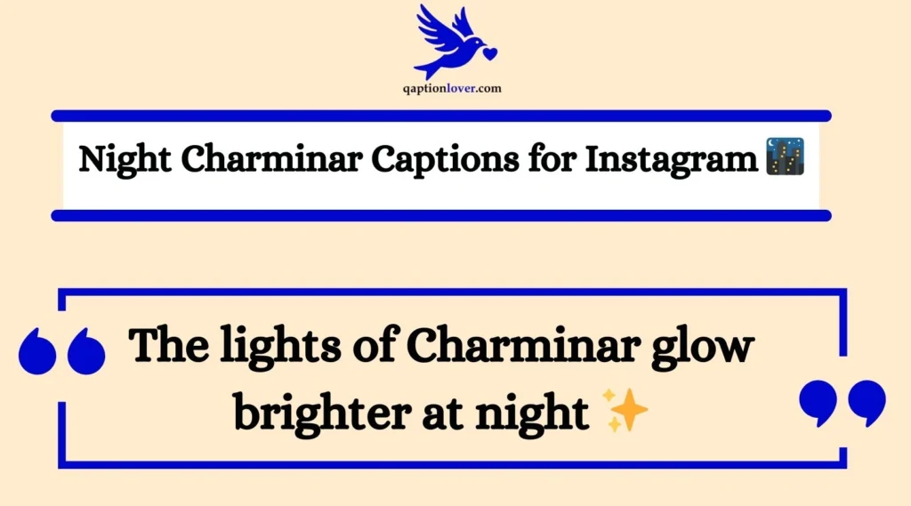 Night Charminar Captions for Instagram