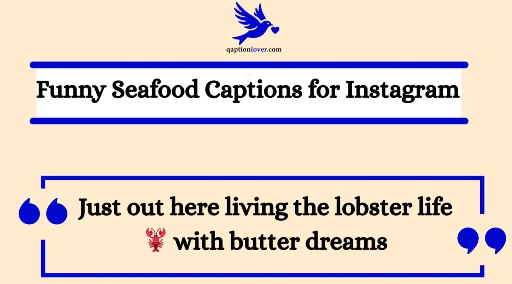 Funny Seafood Captions for Instagram