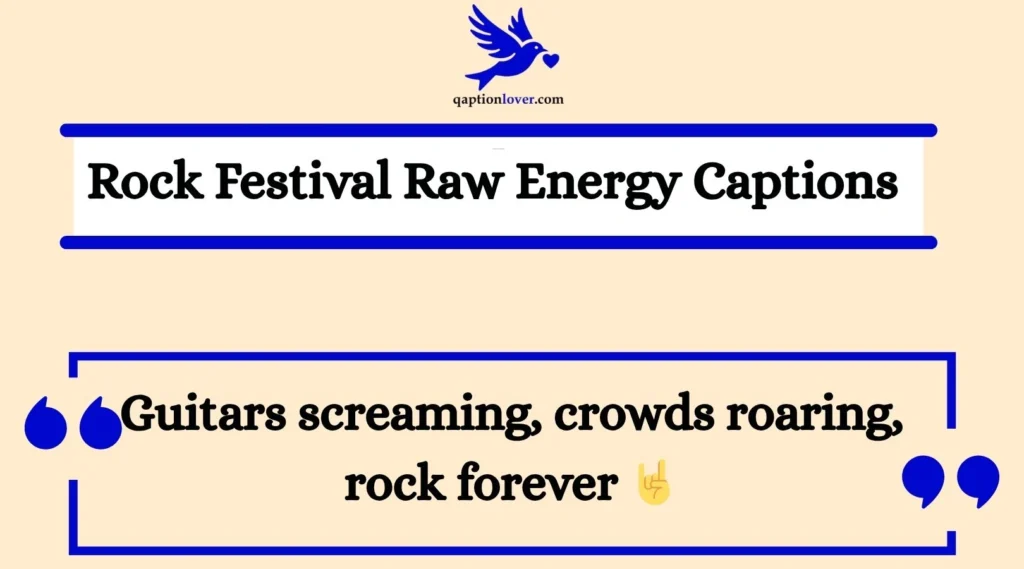 Rock Festival Raw Energy Captions