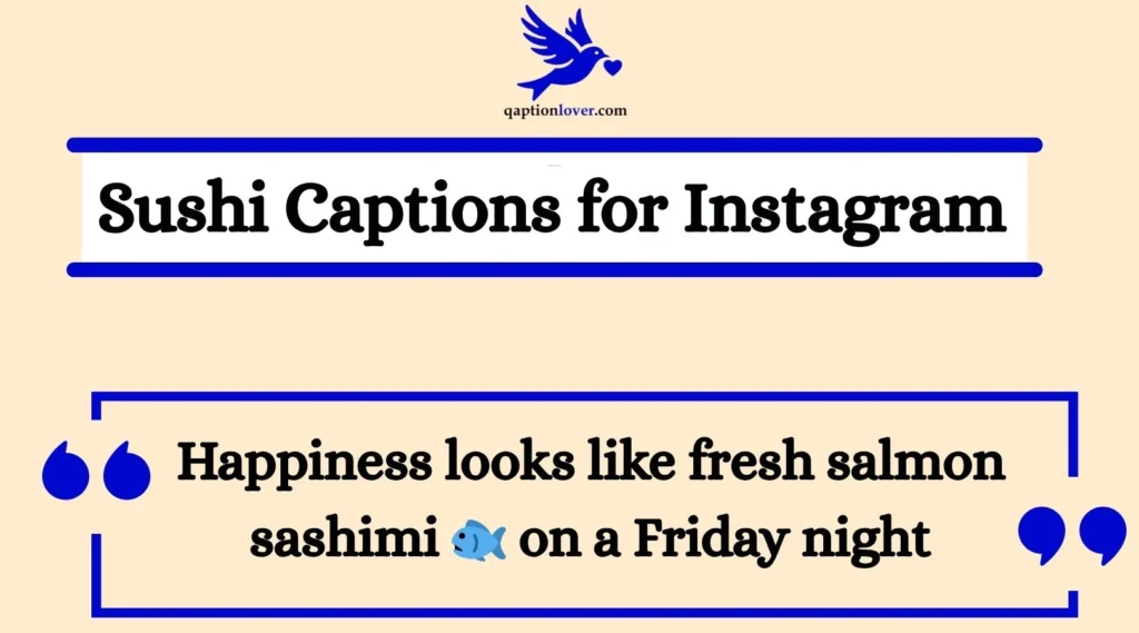 Sushi Captions for Instagram
