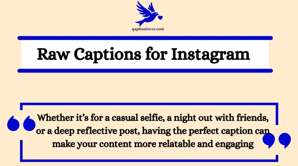 Raw Captions for Instagram